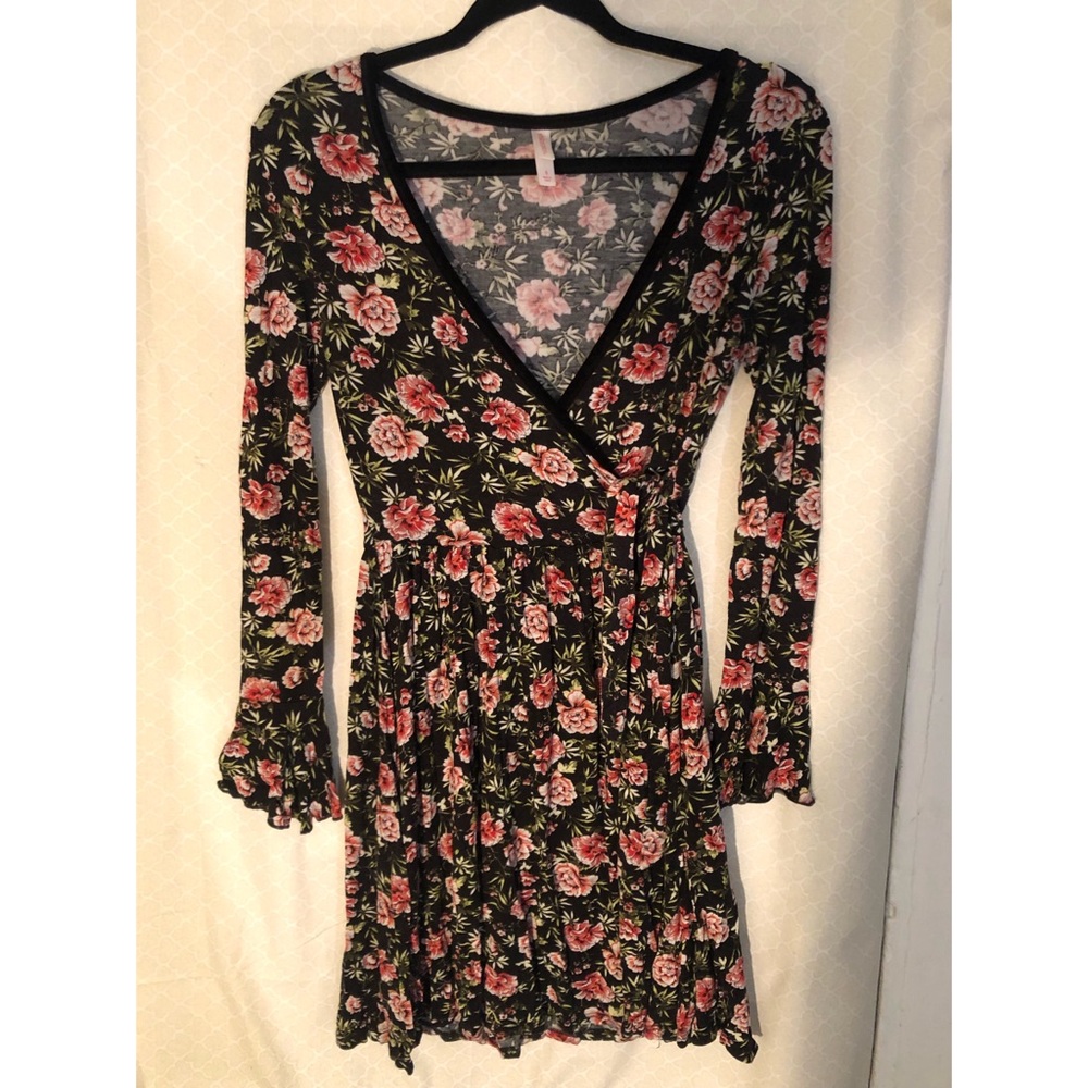 Xhilaration- Floral Wrap Dress